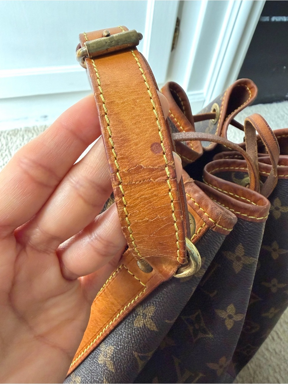 Louis Vuitton Monogram Drawstring Bucket Bag - Brown/Tan - Picture 7 of 13